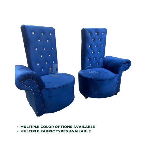 Blu Velvet Sofa Chairs In Islamabad