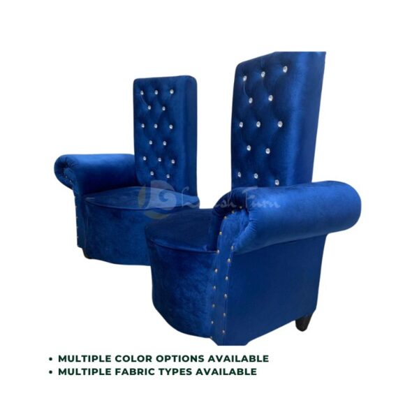 Blu Velvet Sofa Chairs In Lahore