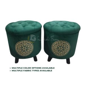 Green Puffy Stool For Sale In Pakistan